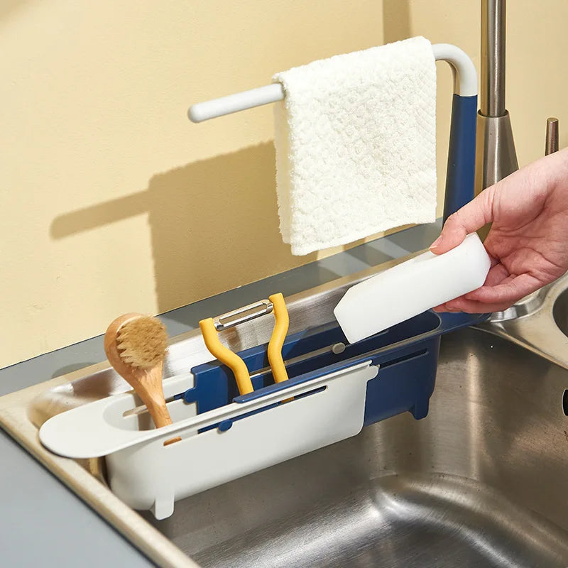 Telescopic discount sink shelf